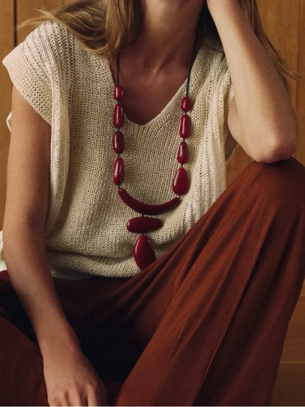 ❗️LAST CHANCE❗️ZARA RESIN MIX BALL NECKLACE